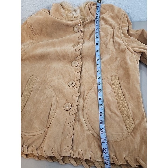 effeci* Y2K Velvet & Faux Fur Hooded Jacket Fleece Lined *Sz M - Picture 9 of 9